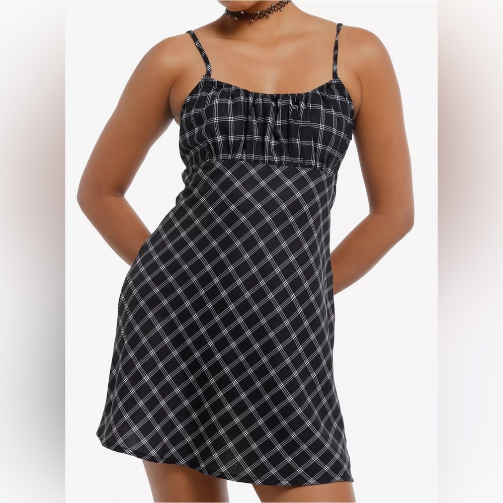 Hot Topic X Social Collision Plaid Cami Dress (NWT)